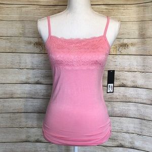 NWT GNW Pink Lace Cami